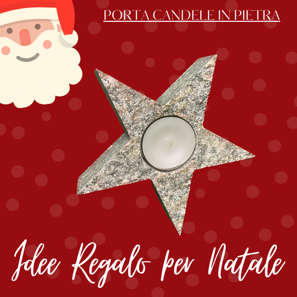 PORTA CANDELE IN PIETRA 